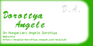 dorottya angele business card